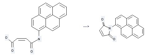 1H-Pyrrole-2,5-dione,1-(1-pyrenyl)- can be prepared by N-(1-Pyrenyl)maleamic acid.